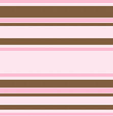 Pink Brown Cream Stripes Graphic