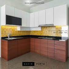 Pembuatan Kitchen Set Hpl Dengan Kombinasi Warna Dapur Kabinet Dapur Rumah