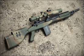 It was the standard issue u.s. M14 Dmr Custom Military Guns Guns Cool Guns