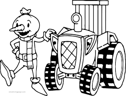 Bob The Builder Spud And Tractor Coloring Page Tractor Coloring Pages Coloring Pages Bible Coloring Pages