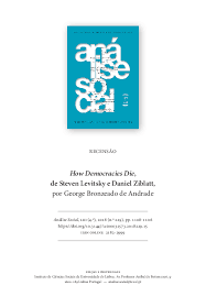 PDF) How Democracies Die, de Steven Levitsky e Daniel Ziblatt