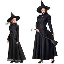 Ved pumpkins over bats and. New Cosplay The Wizard Of Oz Costume For Girls And Women Halloween Fancy Dress Mother Daughter Magician Witch Costume Black Holidays Costumes Aliexpress