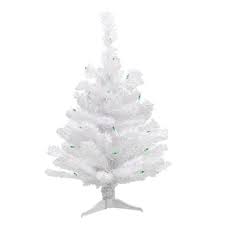 It has 83 tips for decoration and gold finish plastic base shaped like an urn. Northlight 2 Pre Lit Small White Pine Artificial Christmas Tree Green Lights Target