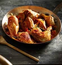 Chicken Marengo With Olives Poulet Marengo Aux Olives Recipe Chicken Marengo Chicken Recipes