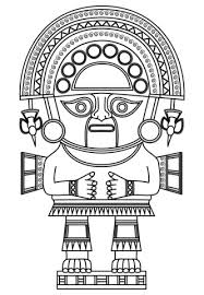 Naymlap God King Coloring Page From Inca Art Category Select From 25123 Printable Crafts Of Cartoons Nature Animals Bible And M Mayan Art Inca Art Maya Art