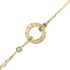Cartier Love Diamond Chain Bracelet In Yellow Gold Diamond Chain Cartier Diamond Bracelet Chain Bracelet