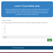 Smell, or sight to tell you if a food is safe to eat. Level 3 Food Hygiene Training Online Course Certificate