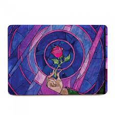 Beauty And The Beast Enchanted Rose Stained Glass Macbook Skin Decal