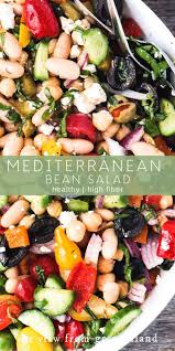 Mediterranean Bean Salad Plantbased Vegan Veganrecipes Healthy Vegetarian Meatless C In 2020 Bean Salad Recipes Healthy Beans Recipe Healthy Bean Salad Recipes