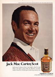 1969 Thornes Scotch: Jack Mac Carter Scot Vintage Print Ad
