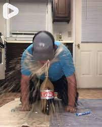 It S Gone Viral Man Tries Mentos And Coke Challenge Fails Miserably Facebook
