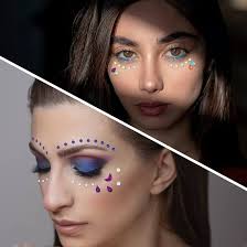 Festival Essentials 6 Sheets Face Gem Stickers Set 2, Rainbow Mixed Shape Crystal  Self Adhesive Rhinestones Stick On, With Makeup Glue For Makeup Eyes Face  Hair Nails Body, Crafts And Decorations Face Jewels