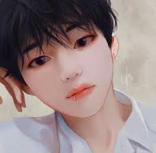 red moon taehyung fanart bts drawings bts fanart