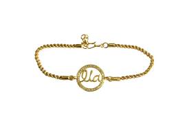 This personalized bracelet is a thoughtful jewelry gift for yourself or others. Online Jewellery Shopping Identity Bracelet At Jewelslane