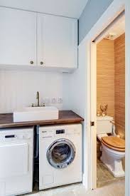 There are the floating closet and the sink basin for keeping the bathroom efficient. Laundry Room Bathroom Small Utility Room Laundry In Bathroom