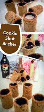 Cookie Shot Becher Tasty Sue Coole Desserts Silvester Essen Suss Keksbecher