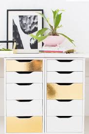 Diy Faux Brass Drawer Fronts Sugar Cloth Ikea Diy Bedroom Upgrade Diy Ikea Hacks