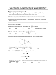 Check spelling or type a new query. Soal Olimpiade Matematika Smk Sesi 1