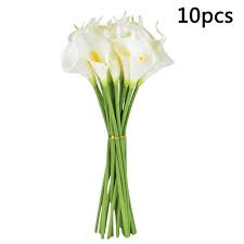 With the help of my best friend, (pinterest) i am sharing 10 of my favourite diy wedding flowers that don't break the bank and will keep you on a budget! 10 Pcs Artificial Calla Lily Flowers Fake Flowers Diy Wedding Bouquet Home Decoration Walmart Com Walmart Com