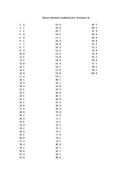 Universitatea de medicină și farmacie „carol davila) or university of medicine and pharmacy bucharest, commonly known by the abbreviation umfcd, is a public health sciences university in bucharest, romania. Admitere Mg 2017 V3