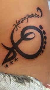 What Does Hakuna Matata Tattoo Mean Represent Symbolism It's like you're back from the dead.you have no idea what this will mean to everyone! what does hakuna matata tattoo mean
