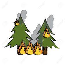 Dibujo de incendio para imprimir y colorear. Dibujo Incendio Forestal Destruye Pinos Ilustracion Vectorial Eps 10 Bata Ilustraciones Vectoriales Clip Art Vectorizado Libre De Derechos Image 67525690