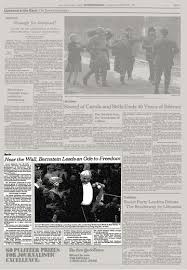 At the bornholmer street checkpoint, harald jäger,. Upheaval In The East Berlin Near The Wall Bernstein Leads An Ode To Freedom The New York Times