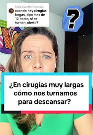Cómo descansan las doctoras en cirugías largas