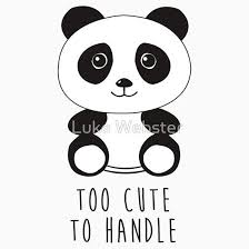 Too Cute To Handle Panda Essential T Shirt By Luke Webster Cute Panda Drawing Cute Panda Wallpaper Panda Card