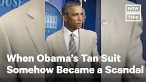 President barack obama makes a statement at the james brady press briefing room of the white house august 28, 2014 in washington, dc. Remember When Obama S Tan Suit Was A Presidential Scandal Nowthis Youtube