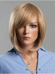 Kurze bob frisuren mit pony bob frisuren mit pony frisuren. Attraktiv Kurze Gerade Schrager Pony Echthaar Perucke Bob Perucken Kaufen