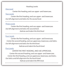 Headings are used to help guide the reader through a document. Choosing A Document Design