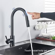 Free shipping & handling offers! Pull Out Sensor Black Kitchen Faucet Sensitive Touch Control Faucet Mixer For Kitchen Touch Sensor Kitchen Mixer Tap Kitchen Faucets Aliexpress