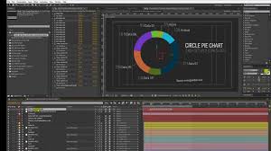 Infographics After Effects Template Circle Pie Chart Customization Video