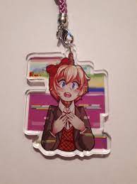 Sayori And Just Monika Etsy Literature Club Acrylic Charms Literature
