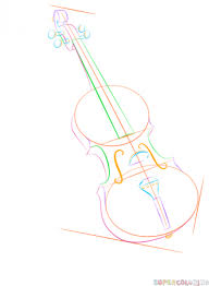 Super Site De Tutos Pas A Pas Step By Step Drawing Tutorials Musicalinstruments Musical Instruments Violin Violin Drawing Tutorial Violin Design
