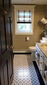 It also has a floating vanity with white countertops and a sink by the side. 14 Stylish Bathroom Floor Tile Ideas For Small Bathrooms Hometalk