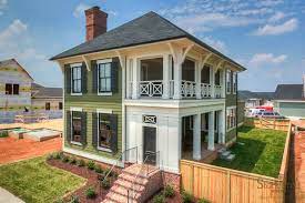 Granite counters, stainless steel appliances, island with extra cabinet storage, dual pantries, and wood flooring. Charleston Row Style Home Plans House Plans 118773