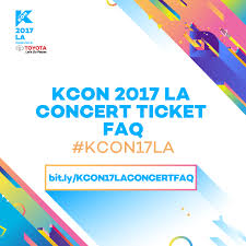 kcon17la concert faq kcon usa official site