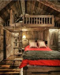 Modernes Chalet Landhausstil Skandinavischer Alpenstil Mobel Landhausstil Dekoration Alpenstil Deko La Kabinenausstattung Hutte Schlafzimmer Chalet Design