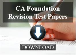 Download Ca Foundation Revision Test Papers By Icai For May 2020 Pdf Cakart