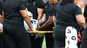 Dante Moore Injured on Illegal Hit, Latest Updates After Oregon QB Was Transported to Hospital — Bleacher Report