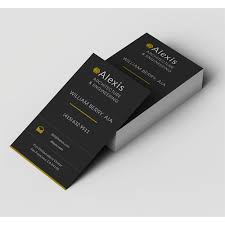 The standard dimensions for a business card are 3.5 x 2, which is a perfect size for your recipient to slip in their wallet or pocket for safekeeping. Business Card Printing Services Custom Foil Embossed Business Card