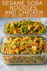 Sesame Soba Noodles And Chicken Mad About Food Recipe Healthy Noodle Recipes Lunch Recipes Healthy Soba Noodle Recipe Healthy