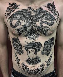 Old School Inspiration Inkstinct In 2020 Old School Tattoo School Inspiration Chest And Back Tattoo