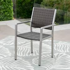 Entertain your guests outdoors in comfort with this wicker dining set. Crested Bay 7 Piece Dining Set With Faux Wood 4pc Chat Set 2 Chaise Lounges