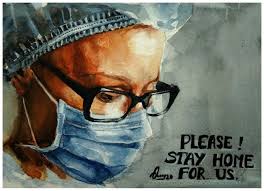 Stay Home Support Doctors Artist Rupayan Roy Watercolor Paintings Tutorials Watercolor Portrait Painting Watercolor Portraits