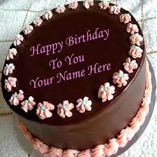 Birthday Cake With Name Edit And Photo Birthday Cake For Lover With Name Packed With Write Name On Chocolate Birthday Cak Chocolate Cake With Name Happy Birthday Chocolate Cake Chocolate Cake Images