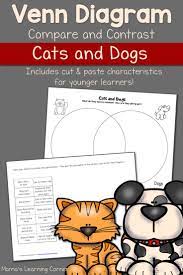 Cats And Dogs Venn Diagram Worksheet Venn Diagram Worksheet Venn Diagram Compare And Contrast