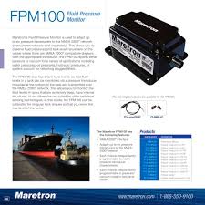 FPM100 fluid pressure monitor - Maretron - PDF Catalogs ...